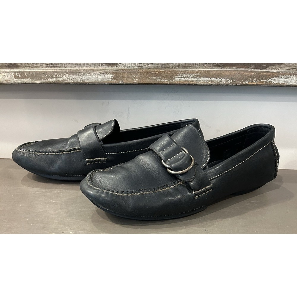 Polo Ralph Lauren Black Leather Driving Loafers Men's US Size 7.5D - Picture 3 of 8